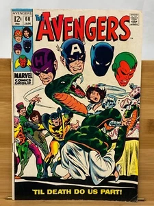Marvel Comics Avengers #60 1969 - Marriage Yellowjacket & Wasp - Imagen 1 de 2