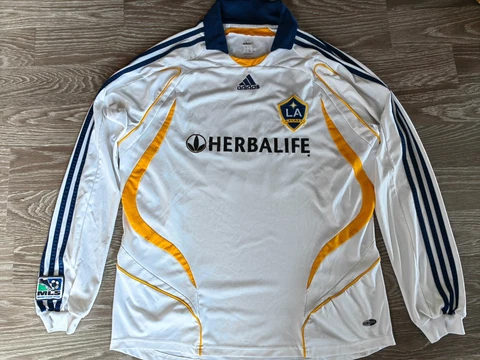 David Beckham #23 Jersey LA Galaxy Football Shirt Adidas L Trikot Long MLS Cover