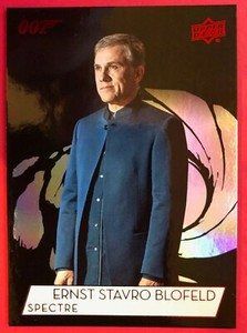 2019 James Bond 007 Christoph Waltz as Ernst Blofeld Rainbow Foil Card #149