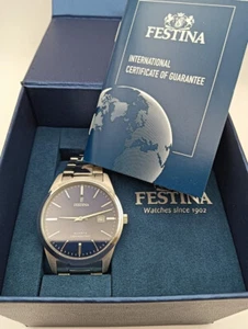 Festina Herrenuhr F20511/3 Acero Clasico, graues Edelstahlgehäuse, - Bild 1 von 3