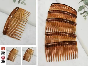 NEU Packung einfache seitliche Haarkämme Folien Griffe Haarzubehör 4,2,6 Schildkrötenschale - Bild 1 von 20