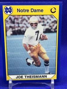 Tarjeta de colección universitaria de fútbol americano Joe Theismann 1990 Notre Dame #2 - Imagen 1 de 2