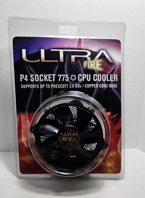 ULTRA ULT-31797 Copper Core Cooling Fan Socket 775 upto P4 3.8 GHz.  #87313# - Image 1 of 4