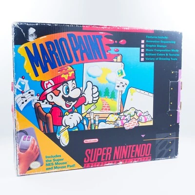 Pintura Mario (Carrito, Caja, Ratón y Alfombrilla, Manual) para Super Nintendo Foto 1 de 4
