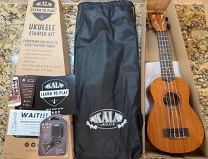 Kala LTP-S Soprano UKULELE STARTER KIT 100% complete UNUSED! Mahogany Rosewood - Picture 1 of 6
