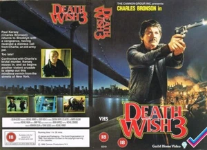 DEATH WISH 3 (1985) CHARLES BRONSON - MICHAEL WINNER - U.K. VHS - Picture 1 of 1