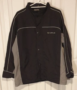 LEXUS Logo Windbreaker Rain Jacket by Melbourne City Lexus. Black Grey. Size 2XL - Picture 1 of 12