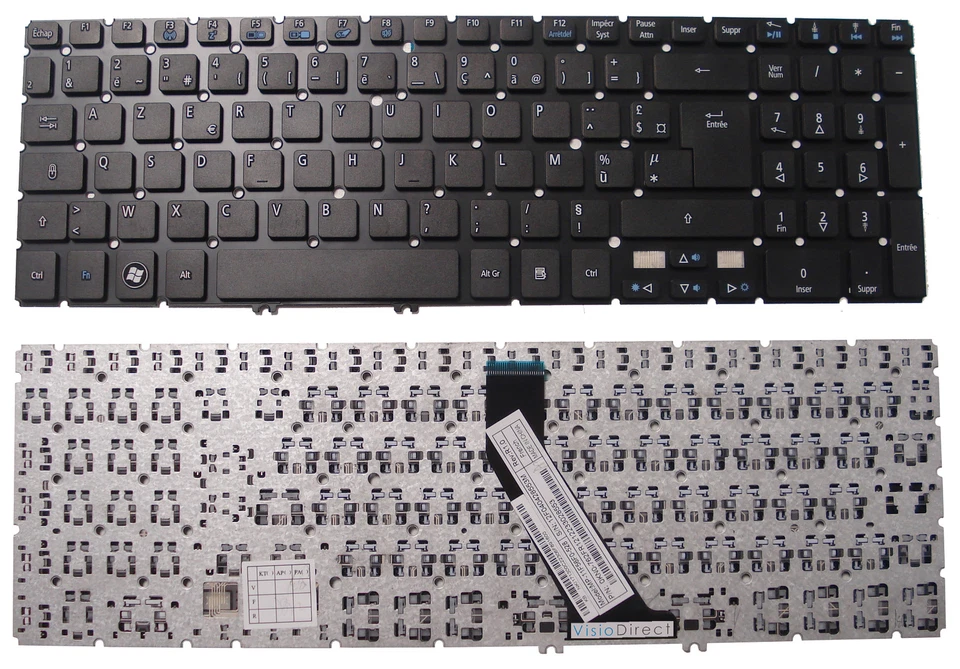 Clavier Français AZERTY pour ordinateur portable ACER  Aspire M5-581TG Noir - Bild 1 von 1