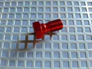 Hohlschraube, Aluminium, MCH911, Stahlflex, M10x1,00 Brembo, rot eloxiert - Bild 1 von 1