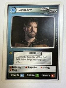Star Trek CCG 1E Thomas Riker Near-Mint/NM Rare – 1995 - Picture 1 of 2