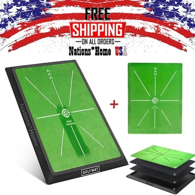 Estera de entrenamiento de golf para detección de swing bateo divot golf golpeo alfombra de práctica Foto 1 de 4