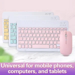 Universal Wireless Bluetooth Keyboard With Leather Case Cover For IPad10 Inc _dy - Picture 1 of 22