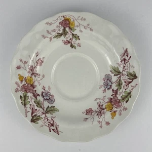 Ridgway Staffordshire Ironstone Saucer English Garden 4424 Floral Vintage - Picture 1 of 7