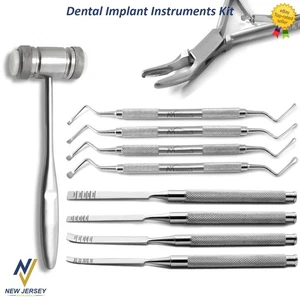 Dental Implant Surgical Mallet Hammer Bone Splitting Chisel Sinus Lift Elevators - Picture 1 of 5