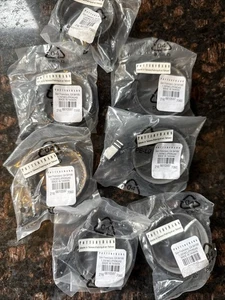 7 Pottery Barn Quiet-Glide Large Curtain Clip Rings Large 1.25"  Black - Bild 1 von 3