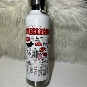 University Of Wisconsin Badgers 24 oz. Printed Allover Stainless Steel Bottle - Picture 1 of 13