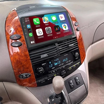 Para 2004-2010 Toyota Sienna Android 15 carro rádio estéreo GPS navegação carplay BT WiFi - Imagem 1 de 4