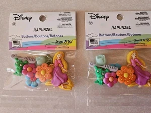 Disney Rapunzel Buttons Set of 2 NWT - Picture 1 of 3