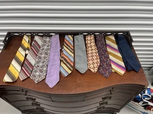 Lot Of 10 Vintage Men’s Ties - Picture 1 of 7