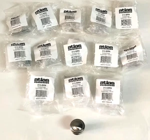 Menge 13 Atlas Homewares 313-BRN Gebürstetes Nickel Bronte Knopf Schublade zieht 1-1/8" - Bild 1 von 4