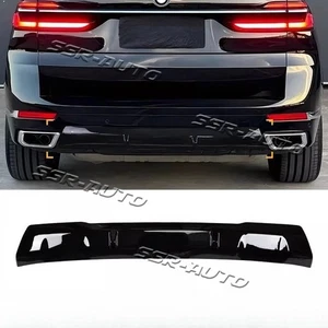 For BMW X7 G07 2019-2025 ABS Gloss Black Rear Bumper Spoiler Lip Cover Trim - Bild 1 von 5
