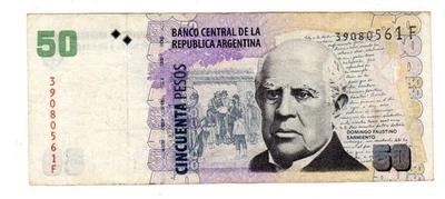 Argentina ARGENTINA Banknote 50 PESOS 1999 2003 P350 Convertible FAUSTIN... - Image 1 of 2