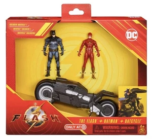 DC Comics The Flash Batcycle with Action Figures Set of 3 Pieces - Picture 1 of 3