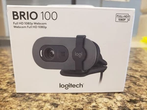 Logitech Brio 100 1080p Full HD Webcam for Meetings and Streaming Graphite - Picture 1 of 11