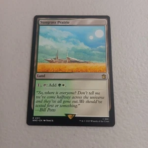 Sungrass Prairie - Doctor Who Commander Magic The Gathering Casi Nuevo  - Imagen 1 de 2