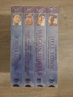 Zane Grey: Tales Of The Old West Set of 4 VHS 1992 John Wayne Roy Rogers New  - Image 1 of 4