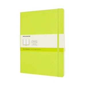 Moleskine Classic Notebook, Soft Cover, XL (7.5" x 9.5") Plain/Blank Lemon Green - Picture 1 of 1