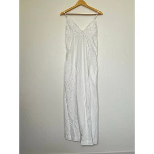 Free People Lovey Maxi Dress White NWOT Size Large Coquette Romantic  - Picture 1 of 6