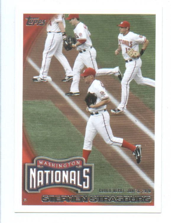 5 Card Lot 2010 Topps Update ROOKIE CARDS Stephen Strasburg Nationals MT # US-55 - Image 1 of 1