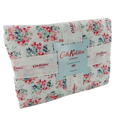 Cath Kidston Margarita Ramo Rosa Floral Algodón King Edredón 106”x90” Casa de campo NUEVO Foto 1 de 4