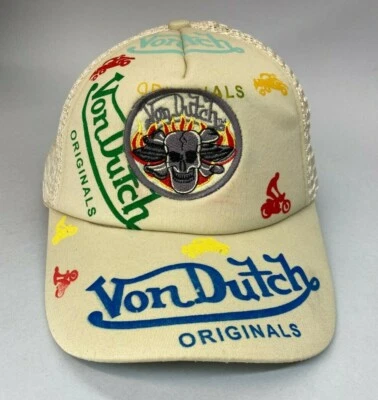 VON DUTCH ORIGINALS VINTAGE CAPPELLO BERRETTO MULTICOLORE UNISEX  - Imagen 1 de 4