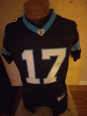 Camiseta de fútbol americano Reebok Jake Delhomme #17 Carolina Panthers negra juvenil L 14-16 Foto 1 de 4