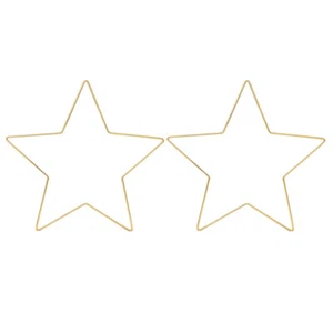 2PCS Star Shaped Frame Iron Dream Catcher Ring Macrame Hoops DIY Craft Tool - Picture 1 of 12