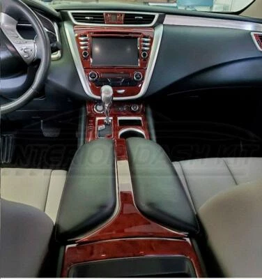 JUEGO DE MOLDURAS DE TABLERO DE MADERA INTERIOR PARA NISSAN MURANO 2015 2016 2017 SV SL PLATINUM Foto 1 de 4