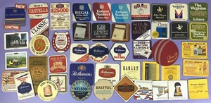 Vintage Cigarette Cigar Adv Beer Mats 70s 80s Players Rothmans Embassy Castella - Picture 1 of 8
