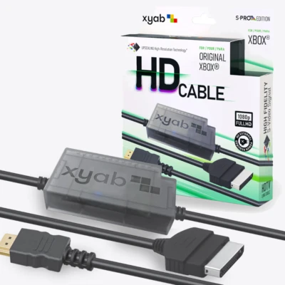 XYAB High Definition TV Link HD Cable Cord for OG Original Xbox Full 1080 HDMI