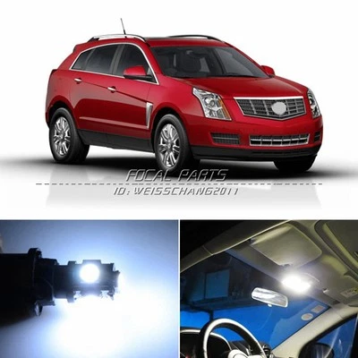 Kit de paquete interior de 10 luces LED blancas de xenón para Cadillac SRX 10-14 K121 Foto 1 de 2
