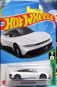 Hot Wheels 2024 Custodia principale E ""DeLorean Alpha5" HW velocità verde 7/10 - Foto 1 di 2
