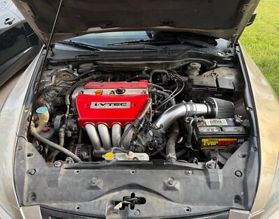 AIR INTAKE SYSTEM FILTER KIT FOR 2004-2007 ACURA TSX 2.4L L4 (BLACK) - Image 1 of 4