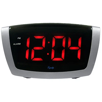 75906 Equity by La Crosse AC Powered Red LED Digital Alarm Clock - Open Box - Image 1 of 4