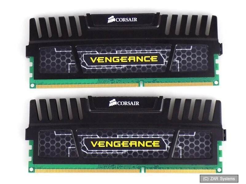 4GB (2x2GB) Corsair CMZ4GX3M2A1600C9 Vengeance DDR3 1600MHz CL9 1.5V PC3-12800 - Bild 1 von 1