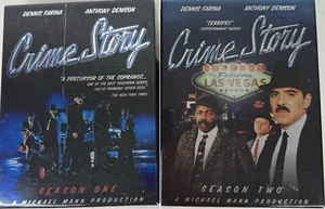PLAYED ONCE/FACTORY SEALED* Crime Story Seasons 1 & 2 DVD TV Series Anchor Bay - Picture 1 of 1