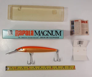 Rapala Magnum Lure 7" Orange and Gold #1 NIB vintage in Box - Picture 1 of 4