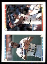 1989 O-Pee-Chee Stickers Super Star Backs Dave Henderson Oakland Athletics #17