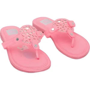 DV by Dolce Vita Davis Girls Pink Flip-Flop Sandals, Size 12 - Picture 1 of 6