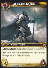 World of Warcraft TCG Vindicator Khorin - March of the Legion 223/319